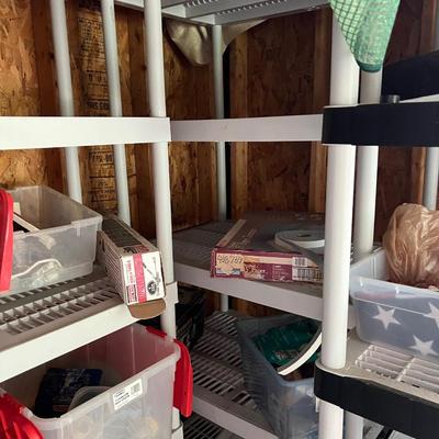 3 Plastic Shelves - Contents Not Included