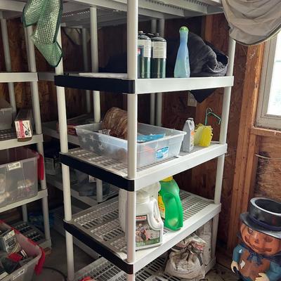 3 Plastic Shelves - Contents Not Included