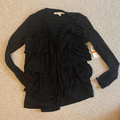 Brand New w/Tags - Stylish Debbie Morgan Black Cardigan - Size S