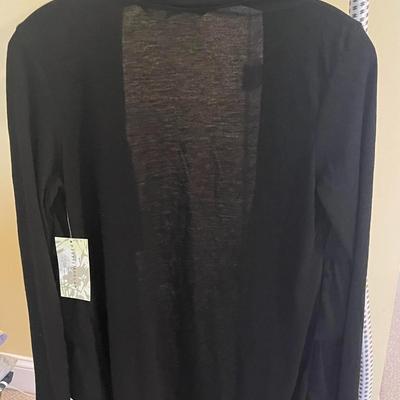 Brand New w/Tags - Stylish Debbie Morgan Black Cardigan - Size S