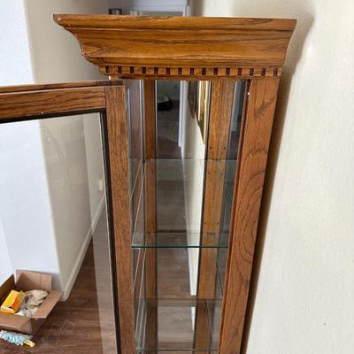 LIGHTED CURIO CABINET