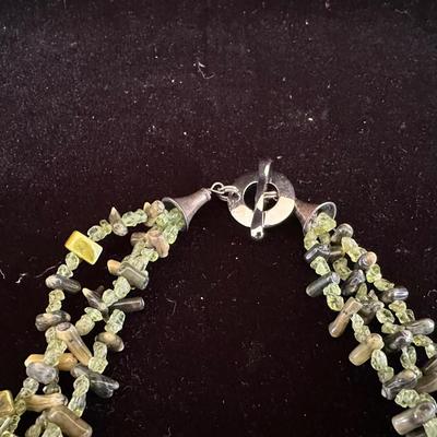 3 STRAND BEADED NECKLACE