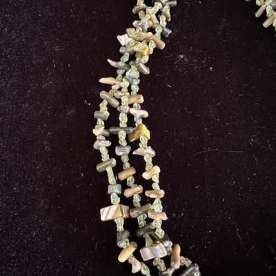 3 STRAND BEADED NECKLACE