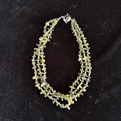 3 STRAND BEADED NECKLACE