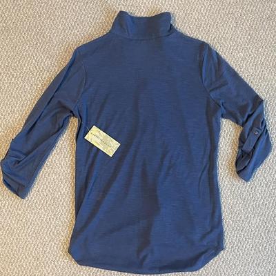 Brand New w/Tags - Debbie Morgan Blue Button Up Shirt, Size S