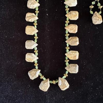 NECKLACE AND EARRINGS