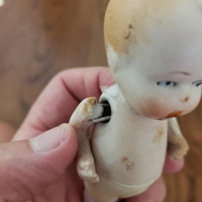 Vintage Porcelain Victorian Doll, Sailor and Porcelain Baby (PB-KD)