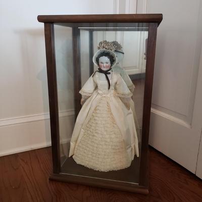 Vintage Porcelain Victorian Doll, Sailor and Porcelain Baby (PB-KD)