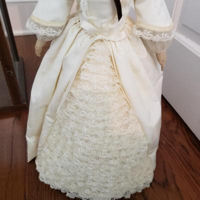 Vintage Porcelain Victorian Doll, Sailor and Porcelain Baby (PB-KD)