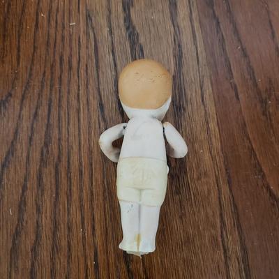 Vintage Porcelain Victorian Doll, Sailor and Porcelain Baby (PB-KD)