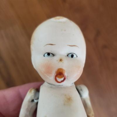 Vintage Porcelain Victorian Doll, Sailor and Porcelain Baby (PB-KD)