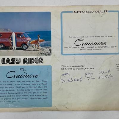Vintage Cruisaire Van Conversion Brochure 1973