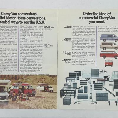 Vintage 1973 Chevy Van Sales/Marketing Brochure