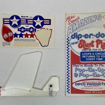 VINTAGE Mike Stone's Amazing dip-er-do II Stunt Plane HACKENSACK, NJ,USA