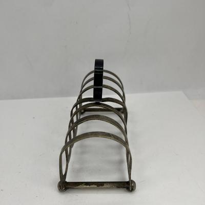 1920s metal and bakelite toast holder