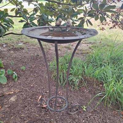 Bird Bath with Mosiac missing