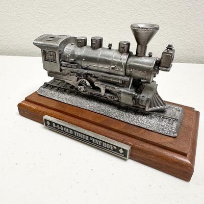 MICHAEL RICKER ~ Eight (8) Piece Pewter Train Collection