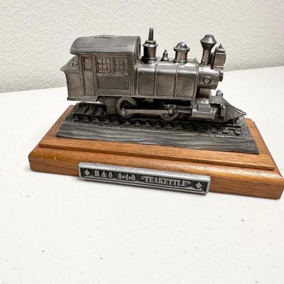 MICHAEL RICKER ~ Eight (8) Piece Pewter Train Collection