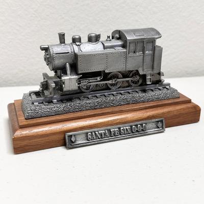 MICHAEL RICKER ~ Eight (8) Piece Pewter Train Collection