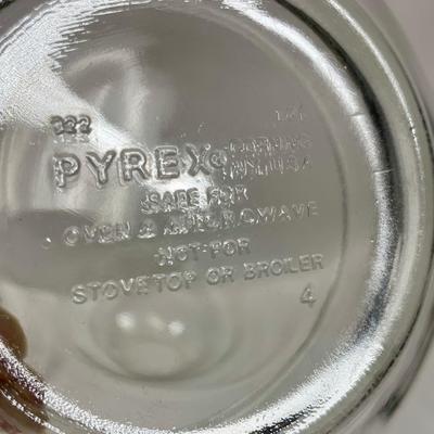 Set of 3 Glass Pyrex Mixing Bowls
