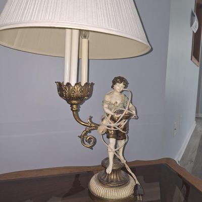 2 Antique French porcelin Lamps