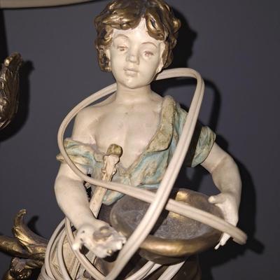 2 Antique French porcelin Lamps