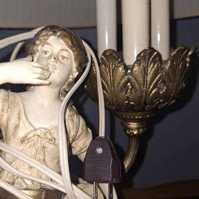 2 Antique French porcelin Lamps