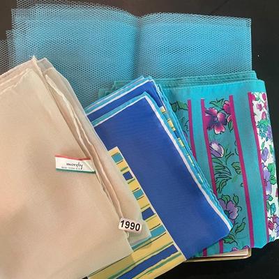 Hankies and blue tulle