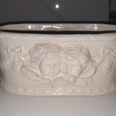 Cream Ceramic Planter
