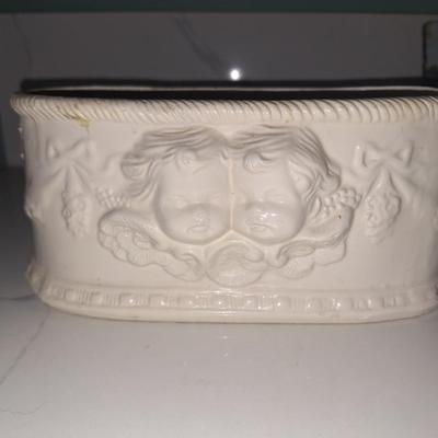 Cream Ceramic Planter
