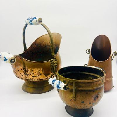 Vintage Brass Lot Of 3- Read Measurements