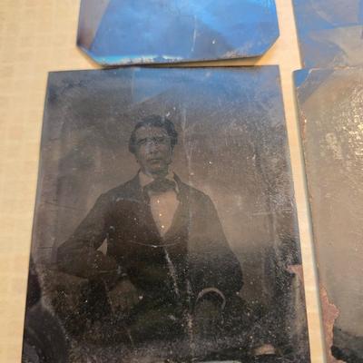Four Tin Type Photos
