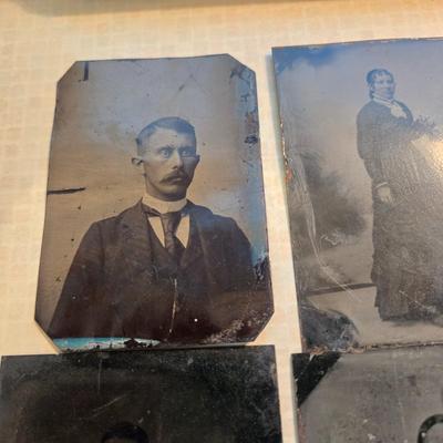 Four Tin Type Photos