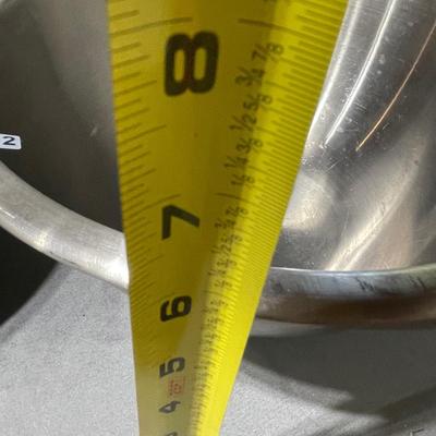 2 large galvanized bowls