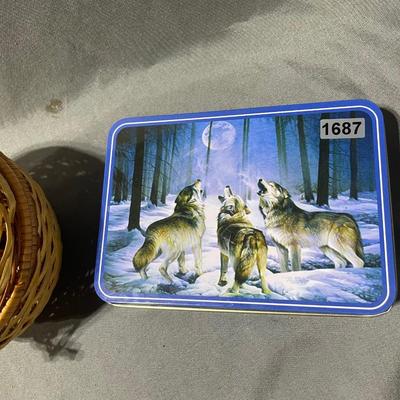 Sm basket/wolf tin