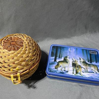 Sm basket/wolf tin
