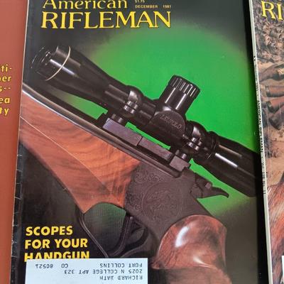 American Rifleman back issue magazines