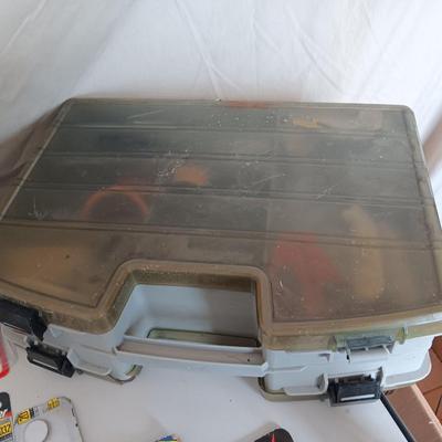 Variety of household hardware in divided organizing case