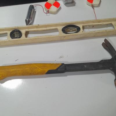Nice level - Dewalt drywall hammer - plum boob with gammon's