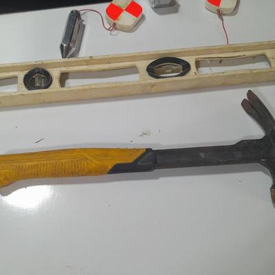 Nice level - Dewalt drywall hammer - plum boob with gammon's