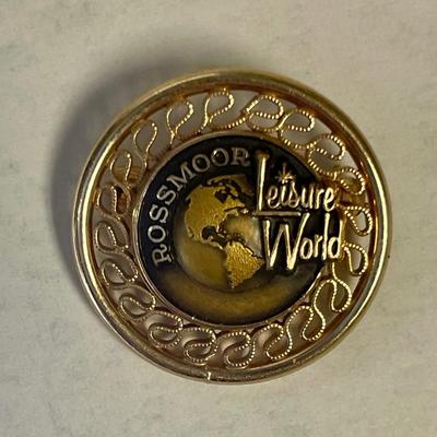 Vintage Rossmoor Leisure World Pin 1/20 12K GF Gold Filled Member Pin RARE