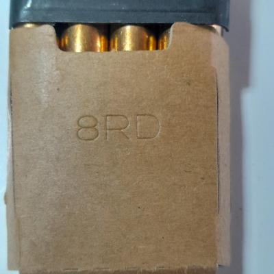 Ammunition in a bandoleer - 8 round clips - CAL 30 BALL M2