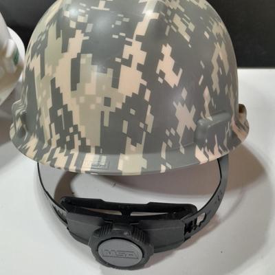 Two nice adjustable SEI hardhats - size medium