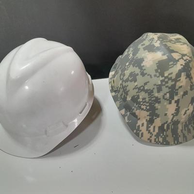 Two nice adjustable SEI hardhats - size medium