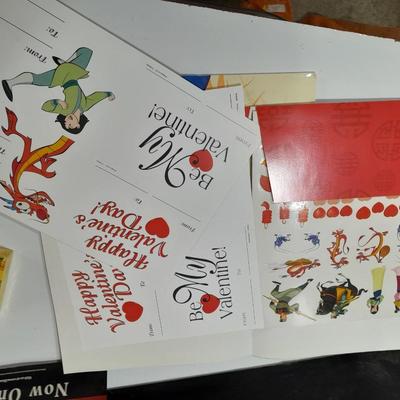 Disney Mulan collectibles - movie poster stand up - Valentines cards and more