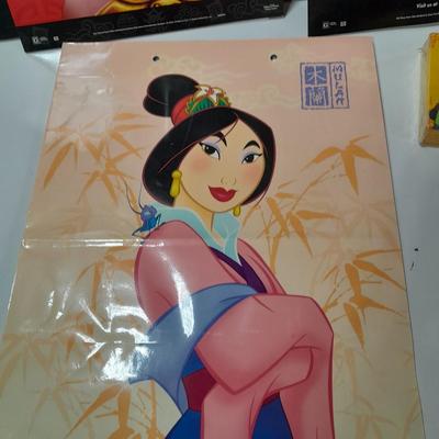 Disney Mulan collectibles - movie poster stand up - Valentines cards and more