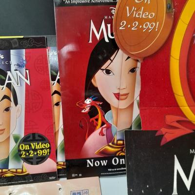 Disney Mulan collectibles - movie poster stand up - Valentines cards and more