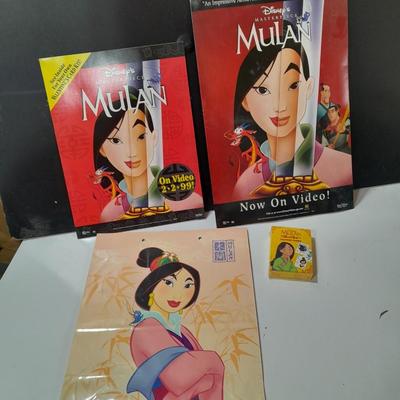 Disney Mulan collectibles - movie poster stand up - Valentines cards and more