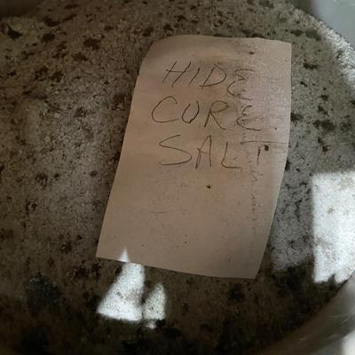 Hide cure salt