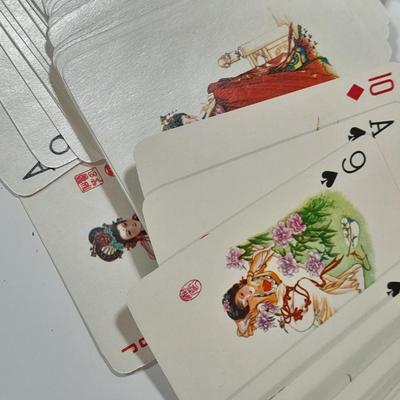 Shogi Koma Japanese shogi chess pieces - GO game pieces with wooden boxes - 2 decks of Japan playing cards